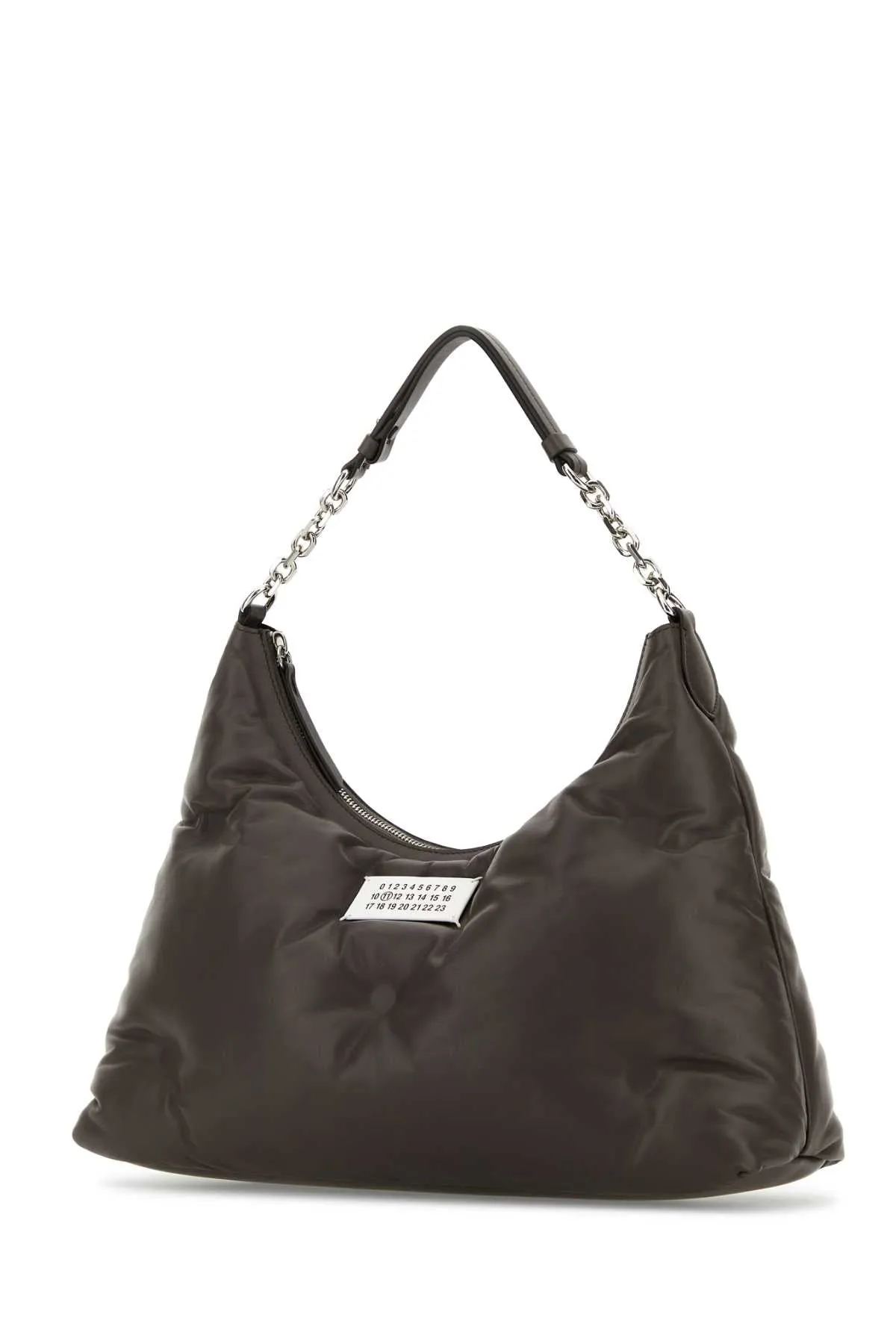 Maison Margiela Brown Nappa Leather Medium Glam Slam Hobo Shoulder Bag