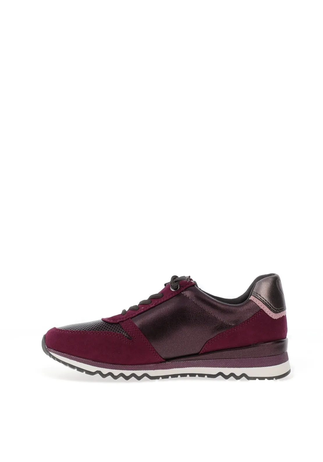 Marco Tozzi Low Wedge Trainers, Berry Combo