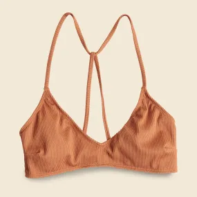 Margo Bikini Top - Orange Earth