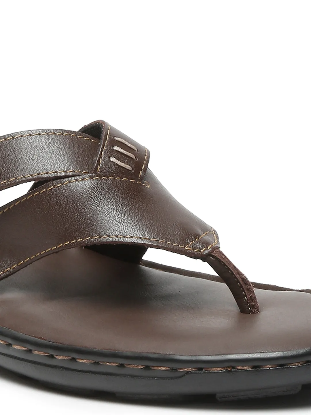 Men Open Toe Leather Comfort Sandals