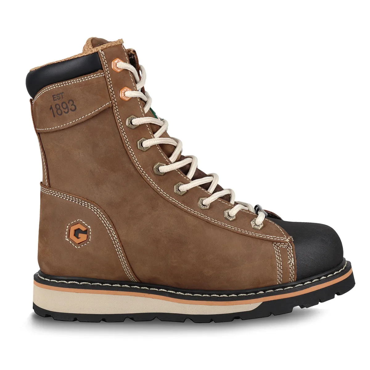 Men's | J. B. Goodhue | 07889 | 8' Rigger Work Boot | Brown