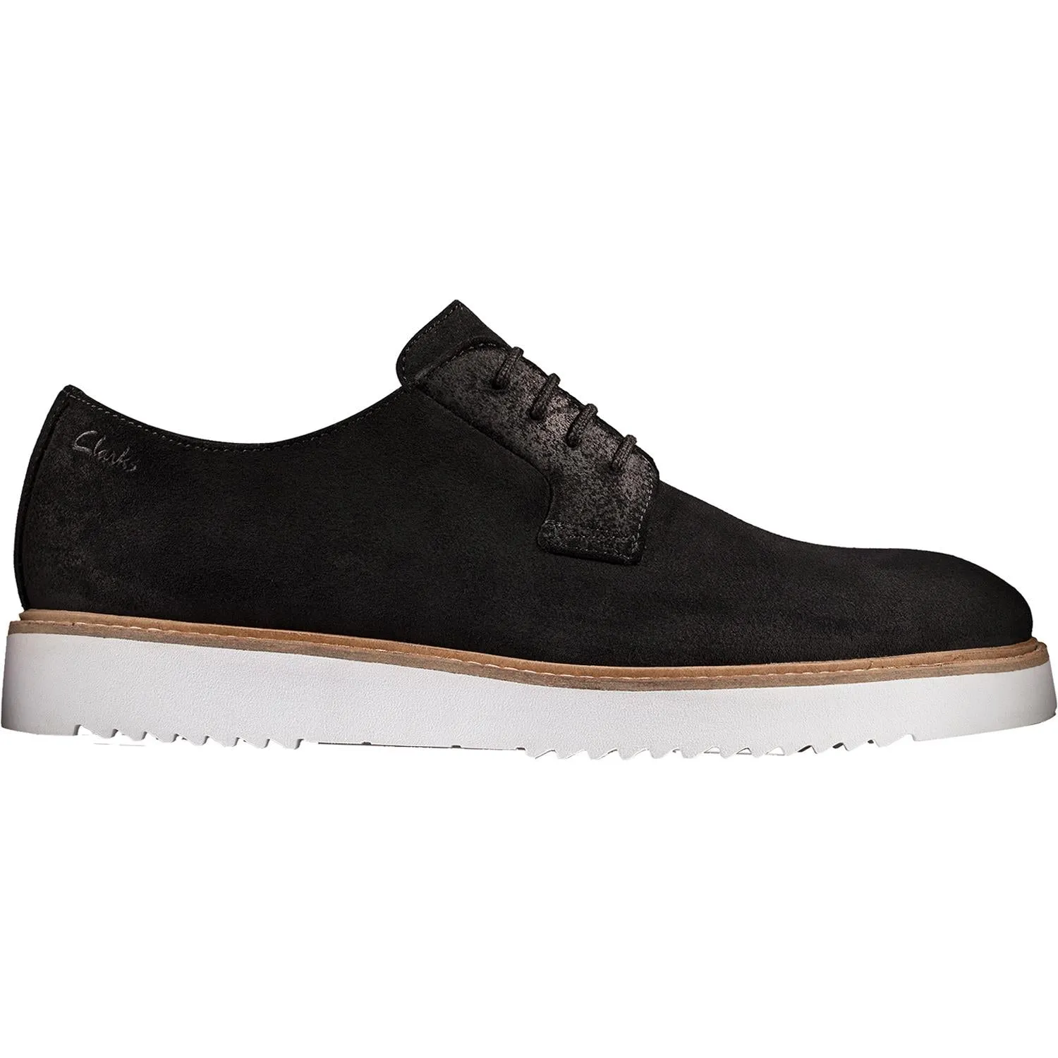 Men's Clarks Ernest Walk Black Suede