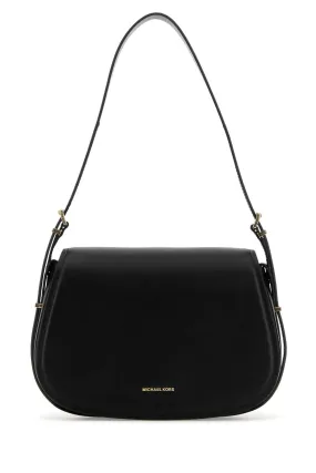 Michael By Michael Kors Black Leather Moore Shoulder Bag