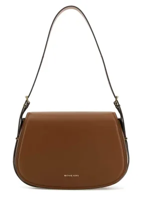 Michael By Michael Kors Caramel Leather Moore Shoulder Bag