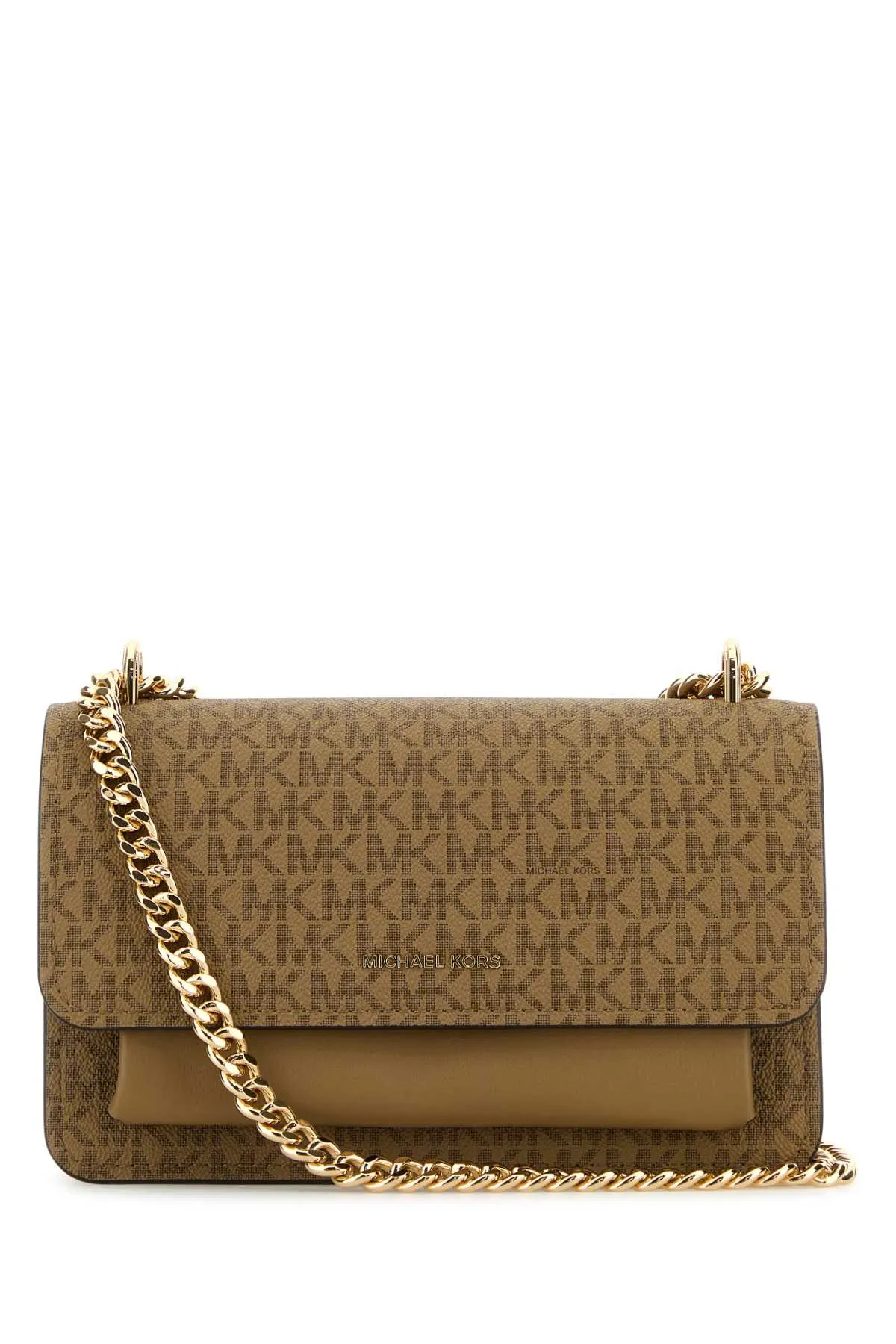 Michael By Michael Kors Printed Canvas And Leather Claire Shoulder Bag