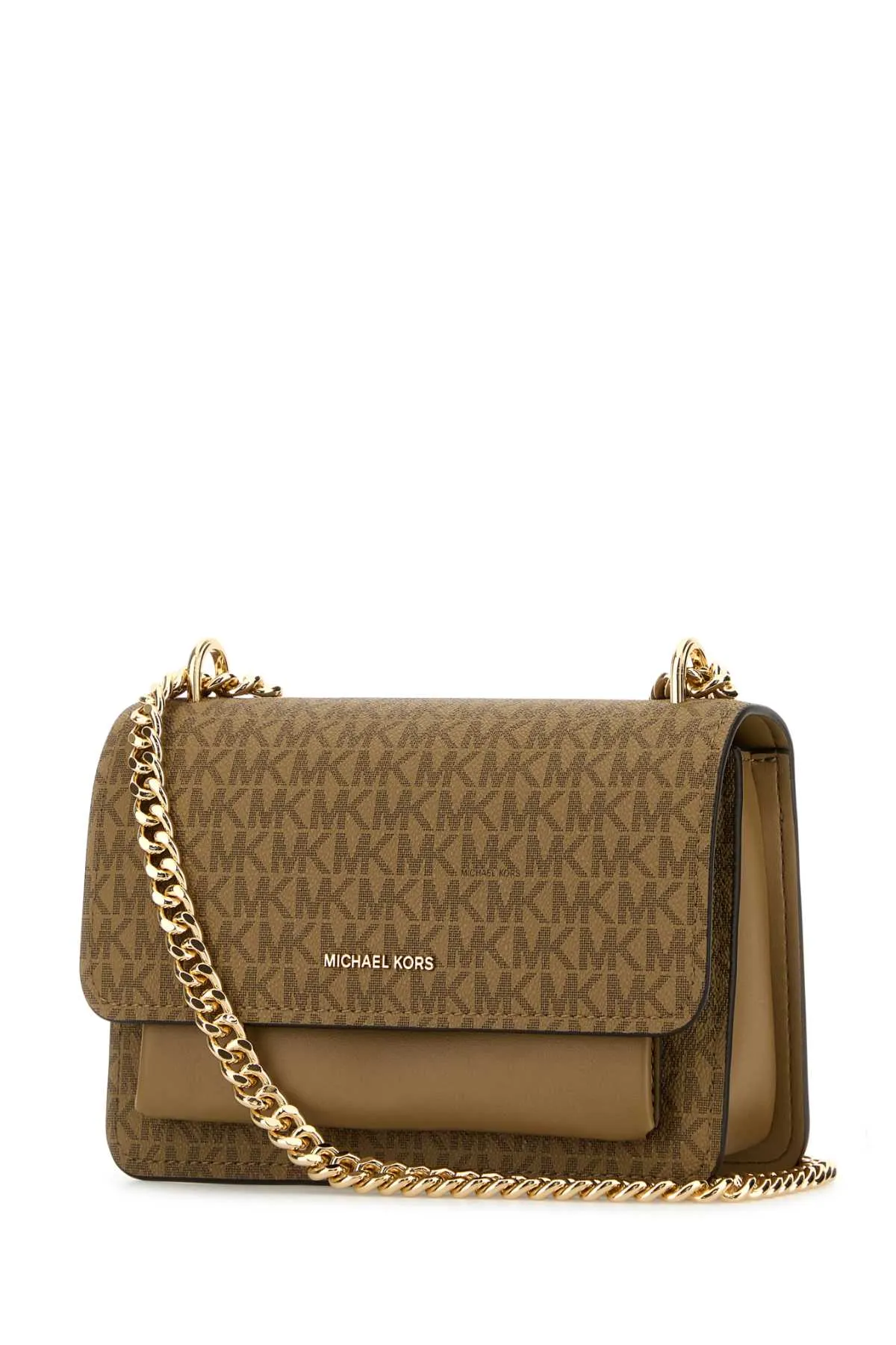 Michael By Michael Kors Printed Canvas And Leather Claire Shoulder Bag