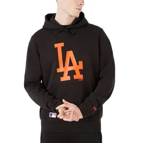 New Era Mens Los Angeles Dodgers MLB Team Logo Hoodie Black