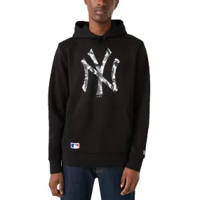 New Era Mens New York Yankees MLB Camo Infill Hoodie - Black