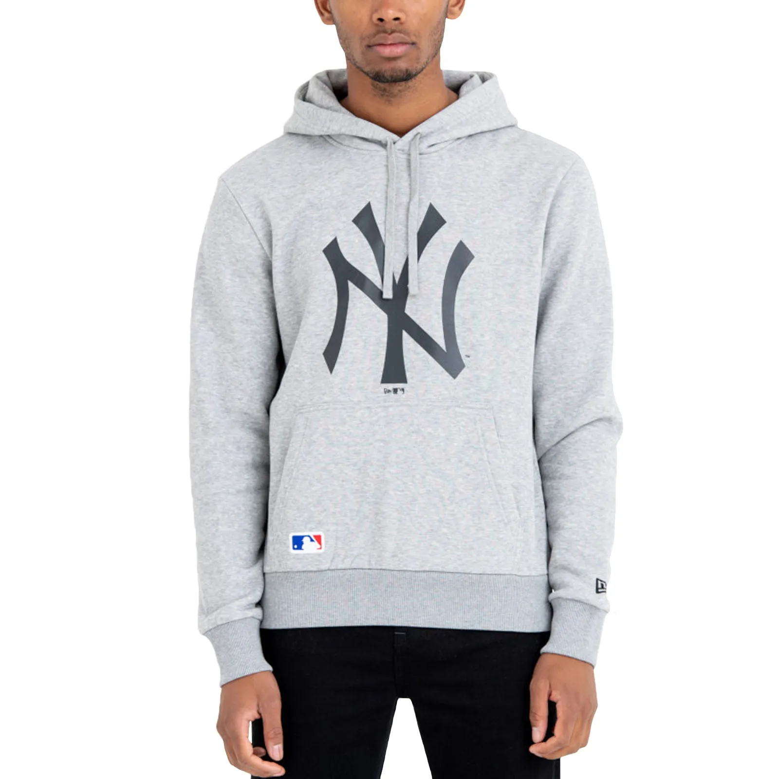 New Era Mens New York Yankees MLB Pullover Hoodie - Grey