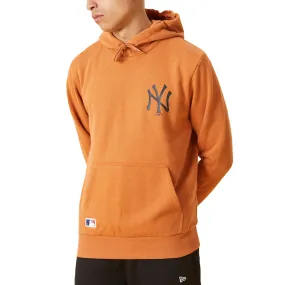 New Era Mens New York Yankees Team Logo Hoodie - Brown