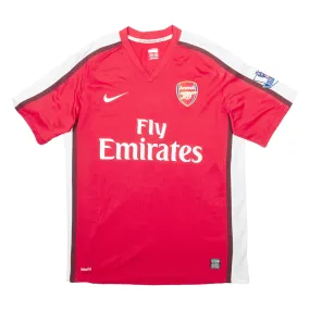 NIKE Arsenal Mens Football Shirt T-Shirt Red V-Neck M