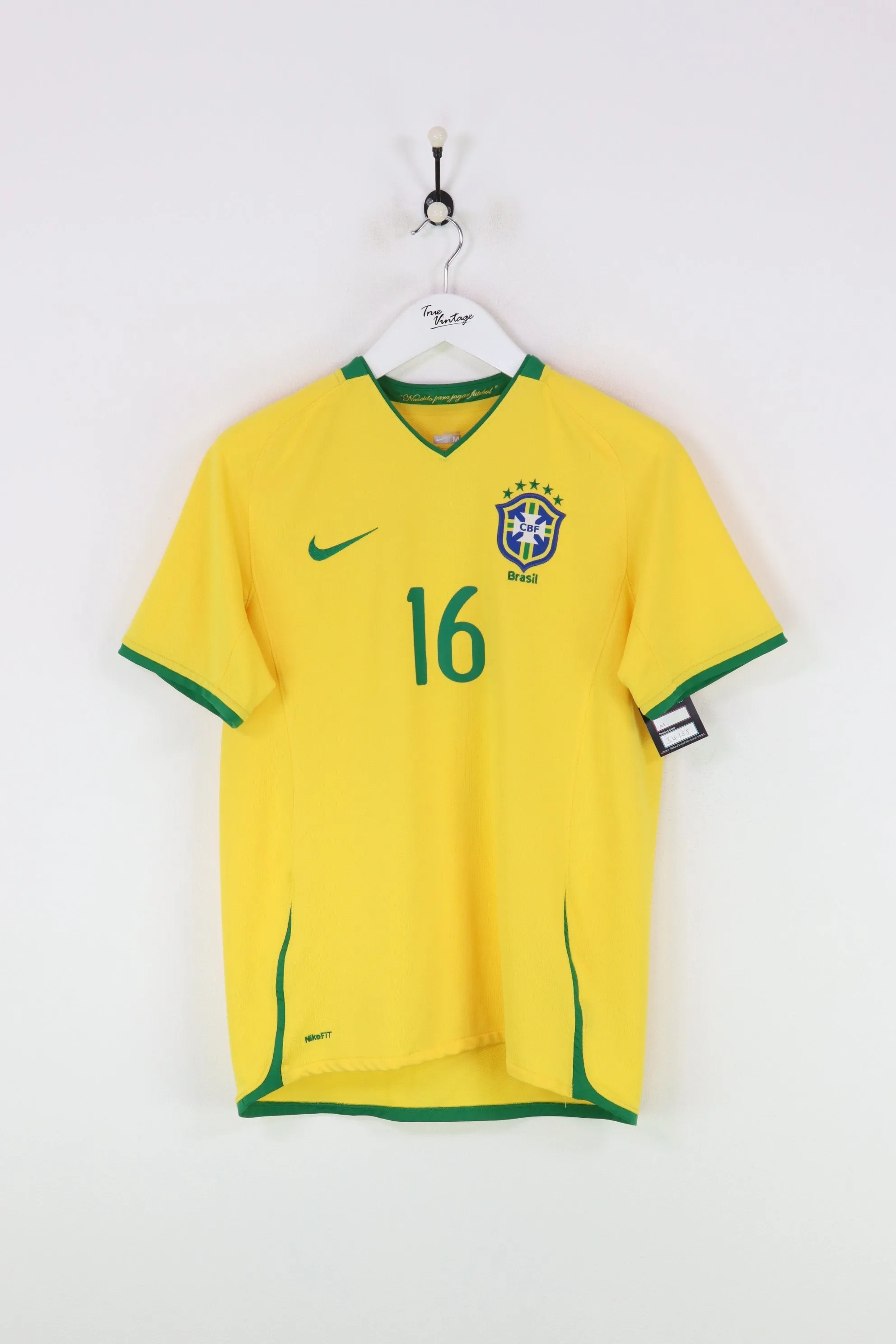 Nike Brazil Football Shirt Yellow Medium