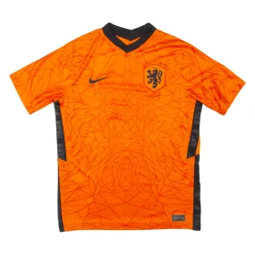 NIKE Dutch National Team Boys Football Shirt Jersey Orange XL