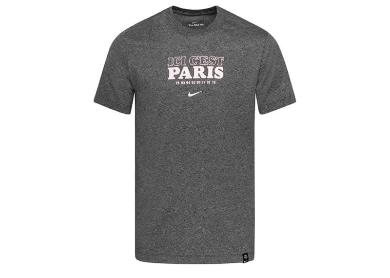 Nike Paris Saint-Germain Men's Football T-Shirt - Grey