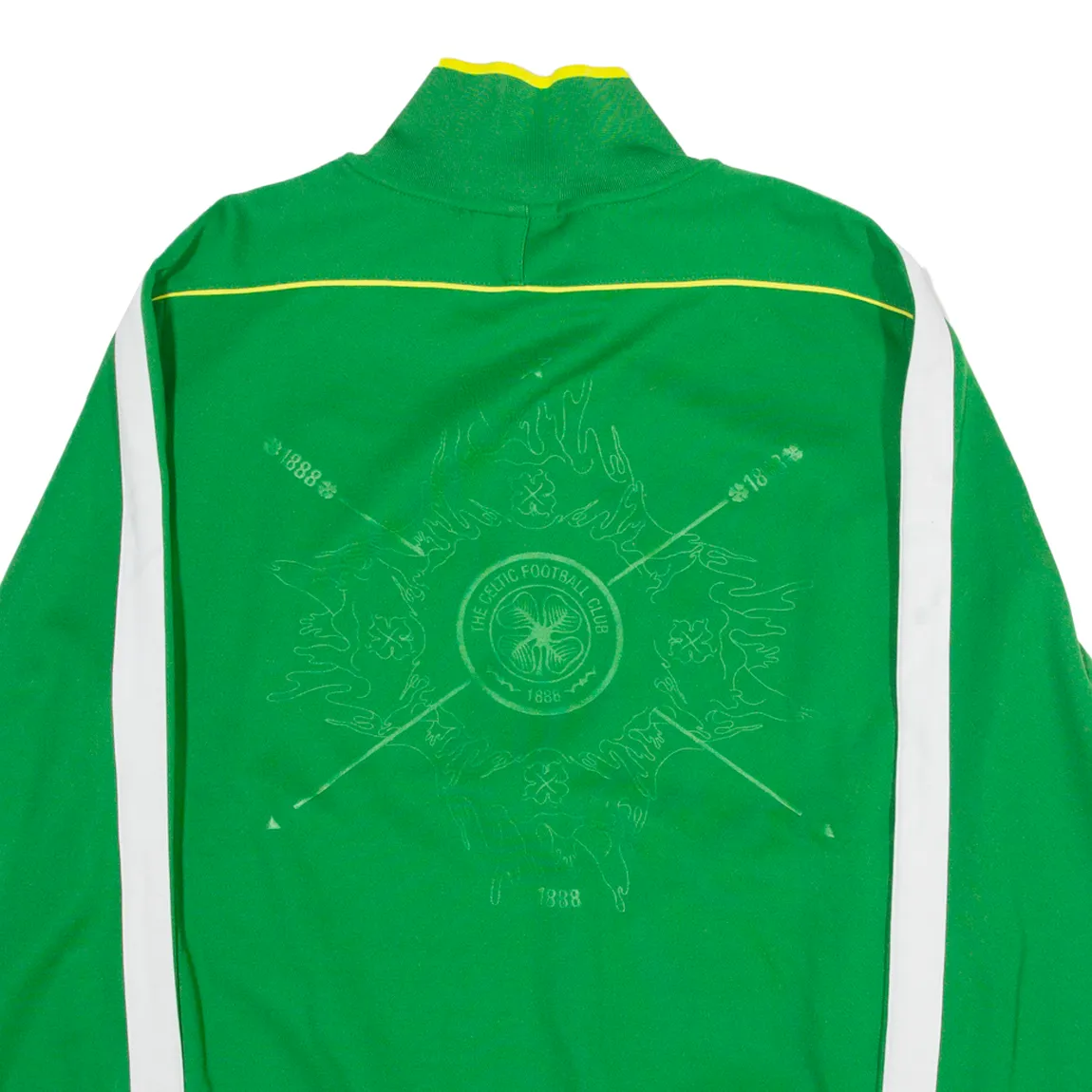 NIKE The Celtic Football Club Mens Track Jacket Green 80s L