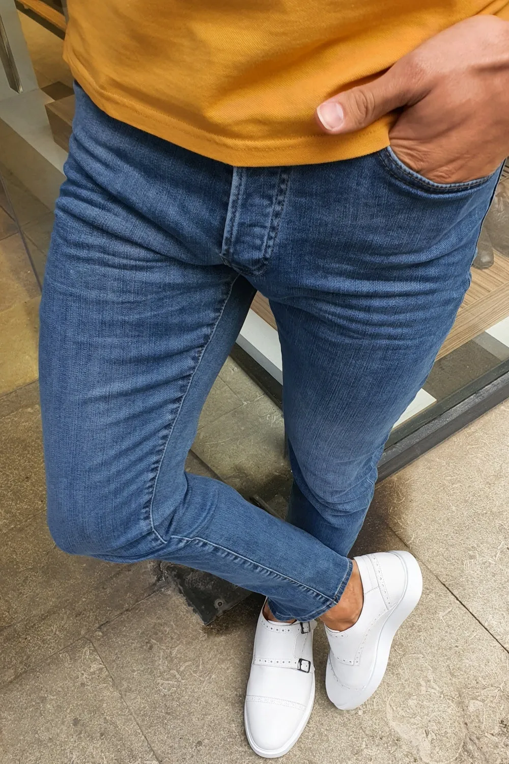 Oakland Mustard  Slim Fit Classic Jeans