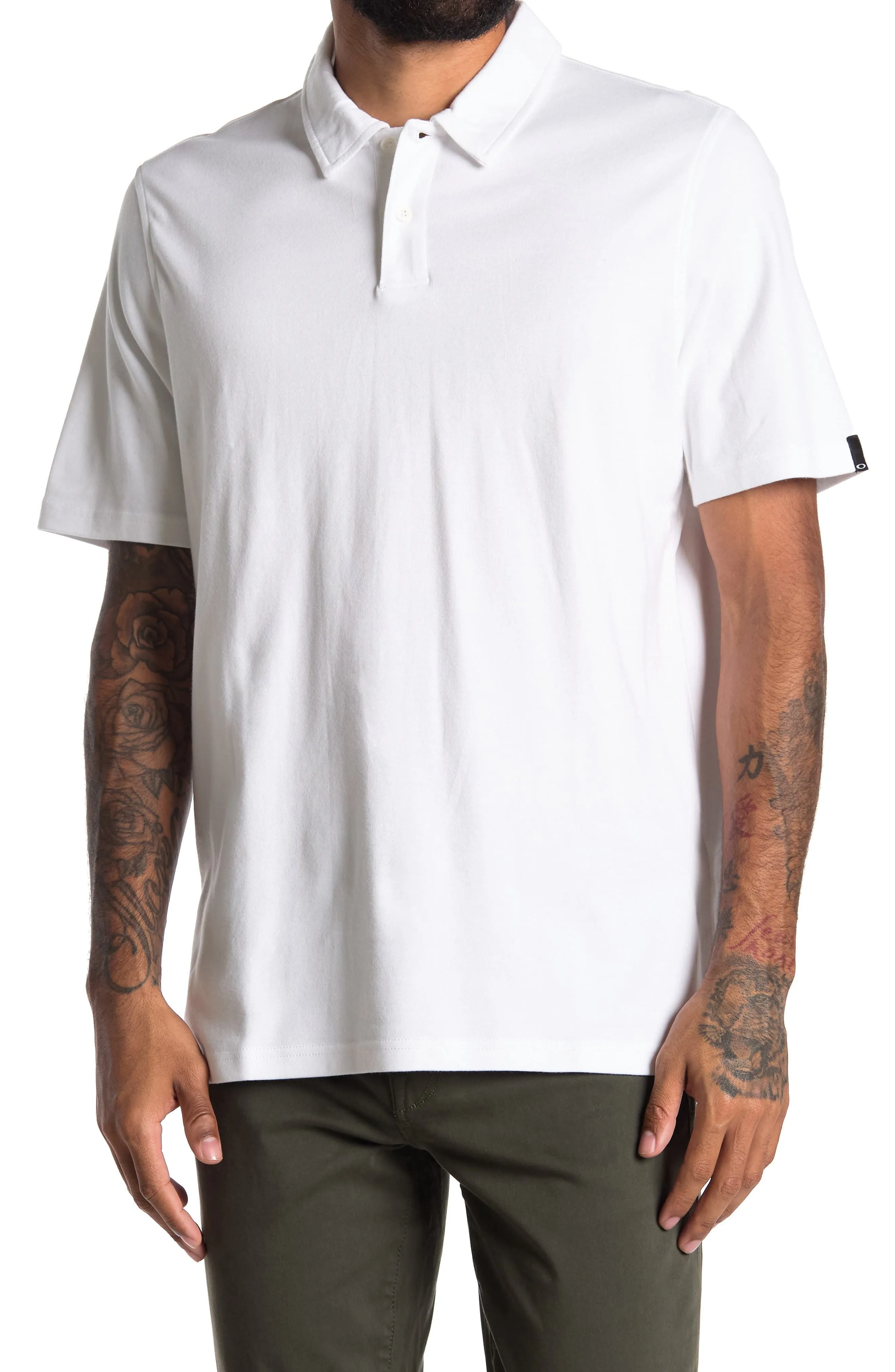 Oakley Crestible Solid Cotton Polo Men Golf Classic Plain Polo (No logo)