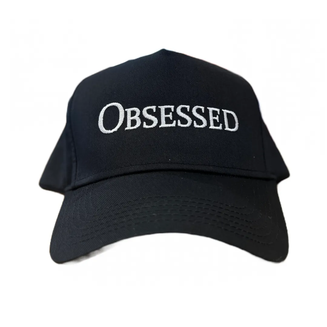 Obsessed Baseball Cap Black