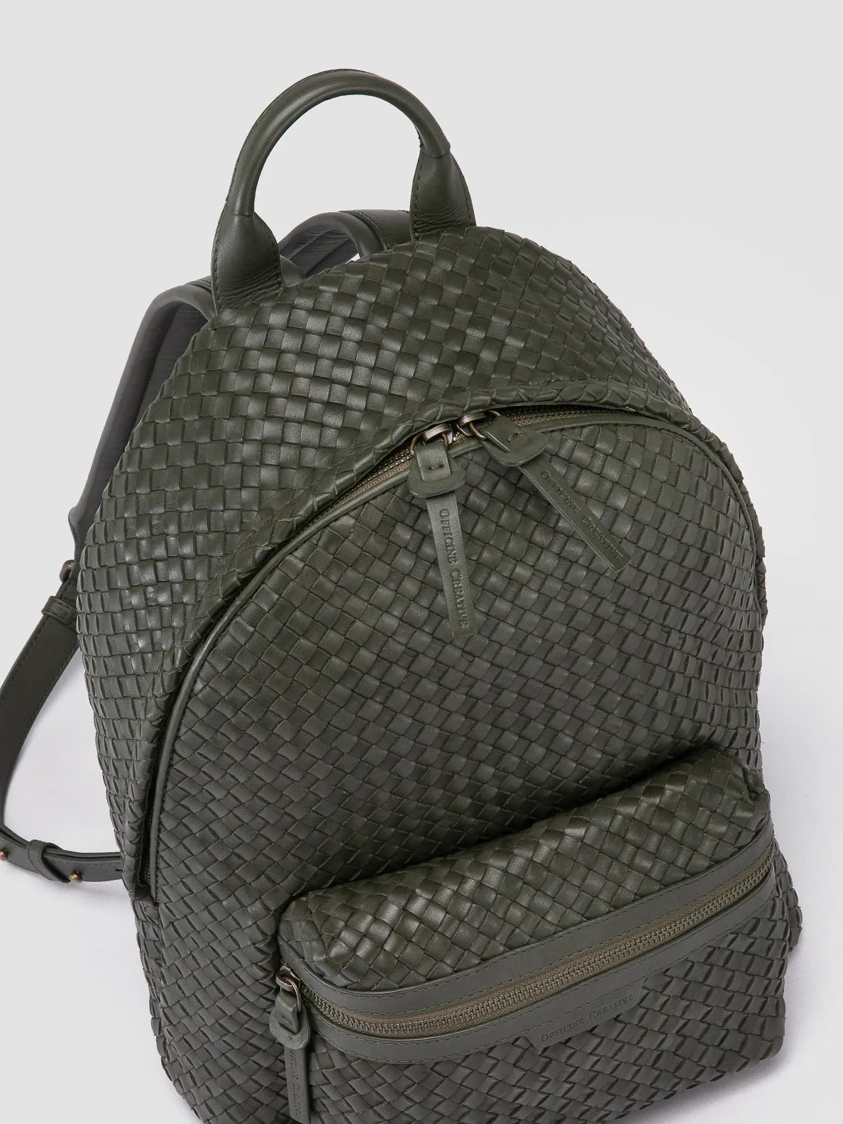 OC CLASS 069 - Green Leather Backpack