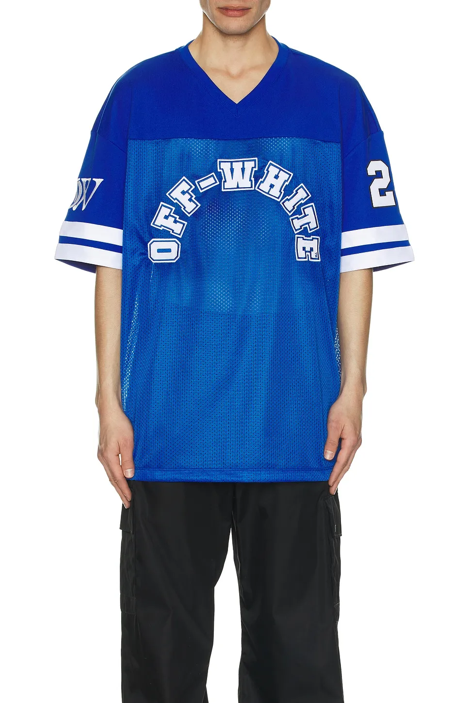 OFF-WHITE Football Mesh T-shirt -        