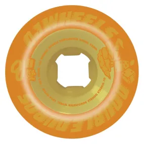 OJ Double Duro Skateboard Wheels Pastel 101a 95a Pastel Orange 53mm