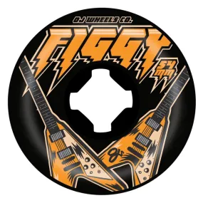 OJ Mini Skateboard Wheels Figgy Flying V Combos 99a Black White 54mm