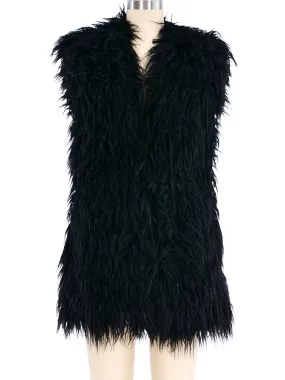 Paco Rabanne Faux Fur Shag Vest