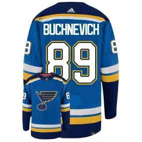 Pavel Buchnevich St Louis Blues Adidas Primegreen Authentic NHL Hockey Jersey     