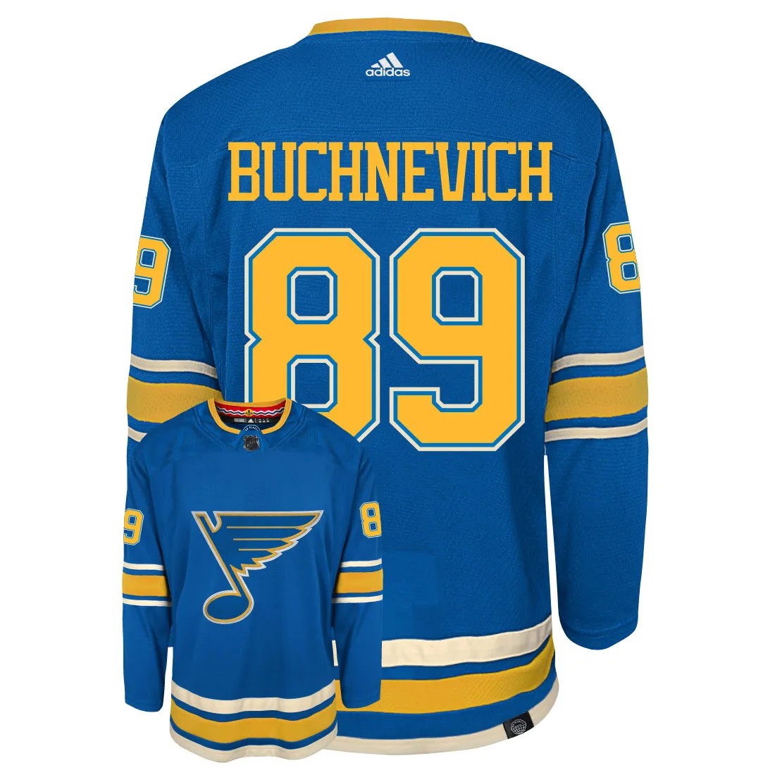 Pavel Buchnevich St Louis Blues Adidas Primegreen Authentic NHL Hockey Jersey     