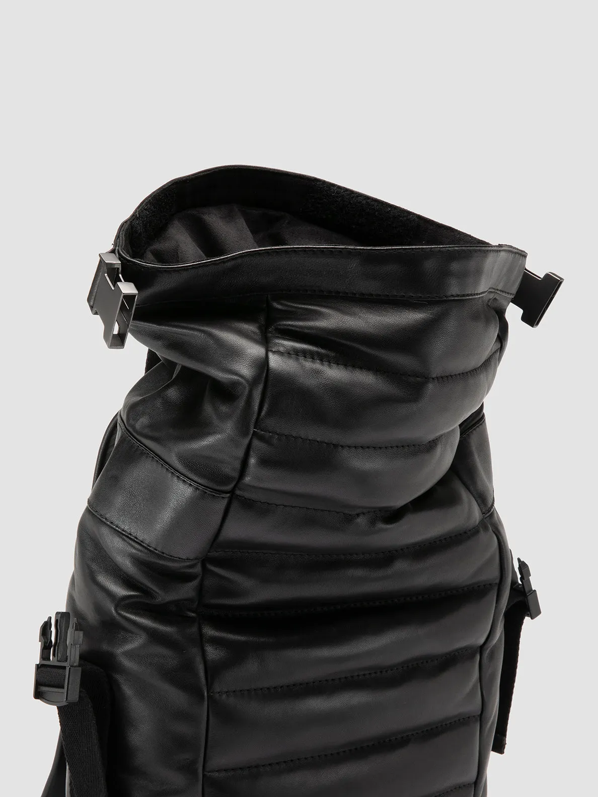 PLEASURE 001 - Black Leather Backpack