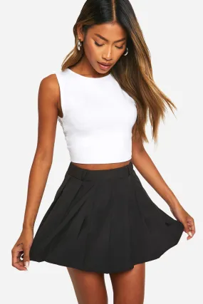 Pleated Mini Tennis Skirt