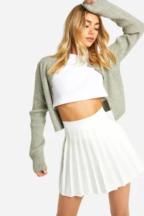 Pleated Tennis Mini Skirt