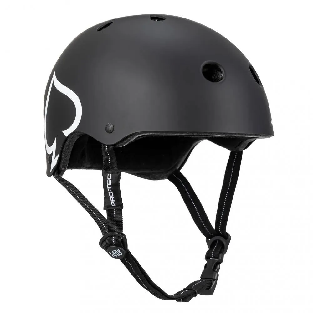 Pro-Tec Certified Skateboard Helmet Low Pro Black