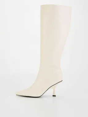 Raid Rain Knee High Boot - Off White