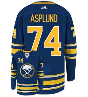 Rasmus Asplund Buffalo Sabres Adidas Authentic Home NHL Hockey Jersey     