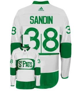 Rasmus Sandin Toronto Maple Leafs St. Pats Adidas Authentic NHL Hockey Jersey     