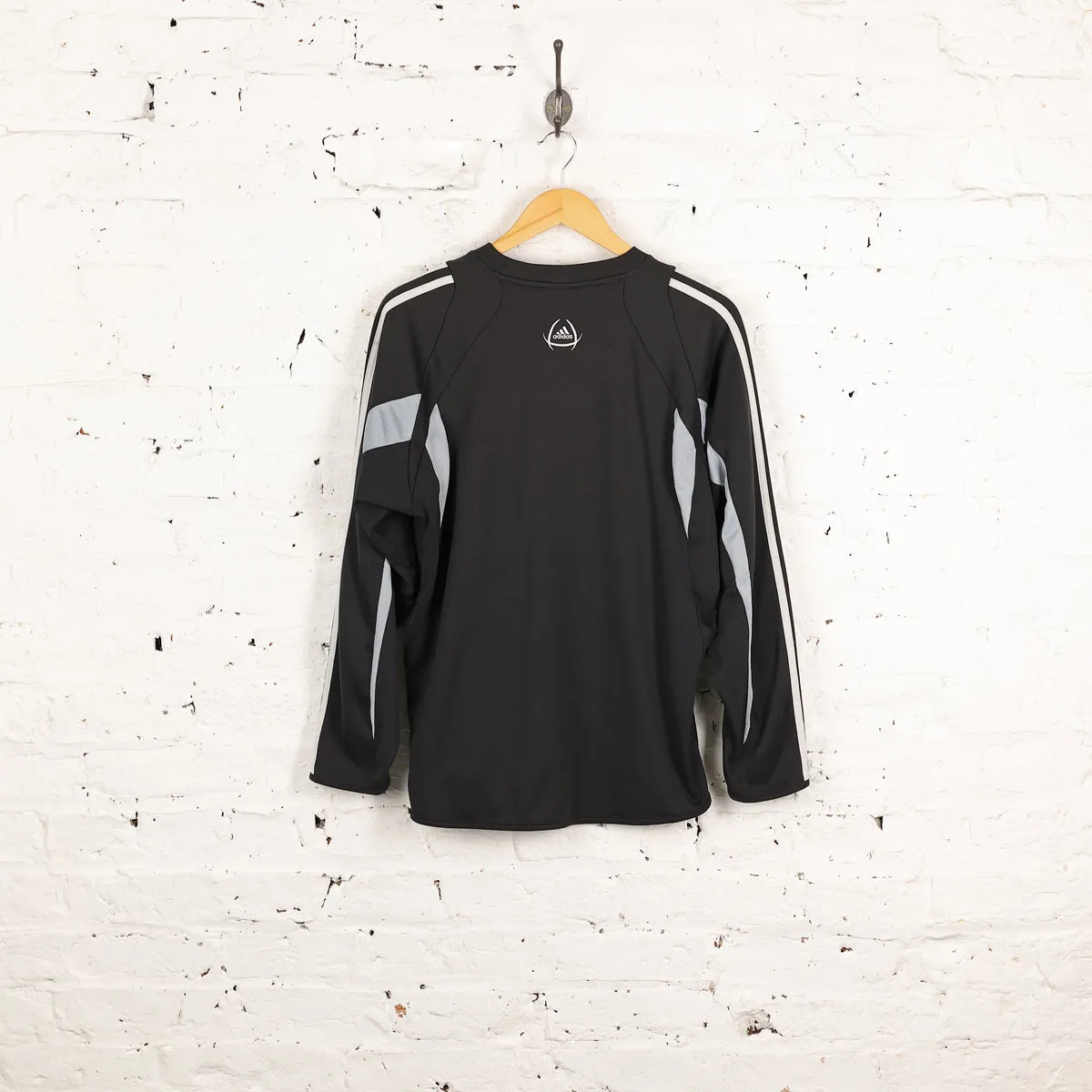 Real Madrid Adidas Football Training Sweatshirt - Black - M