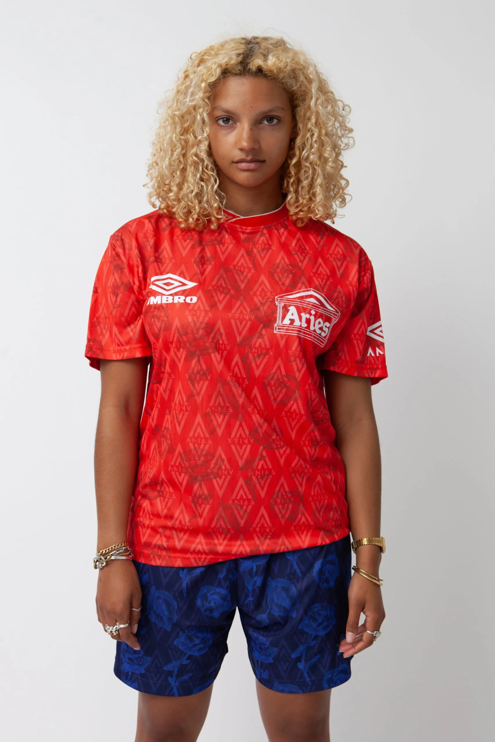 Red Roses SS Football Jersey