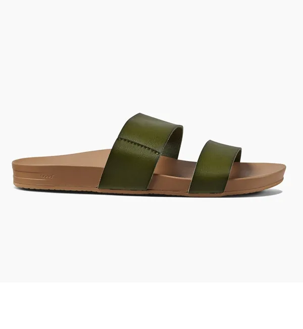 Reef Womens Cushion Bounce Vista Sandals - Olive