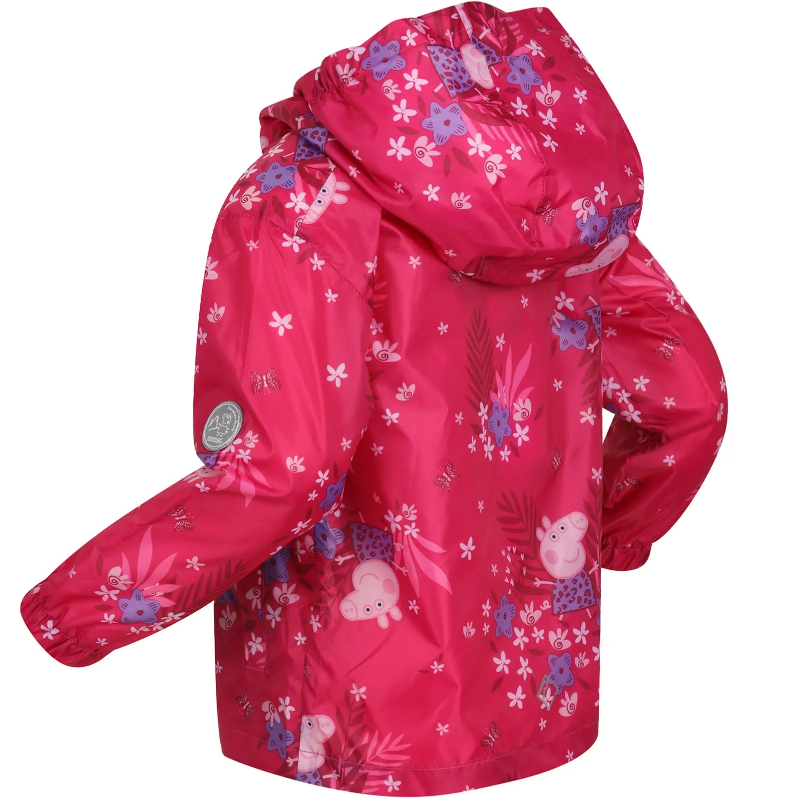 Regatta Kids Peppa Pig Waterproof Pack-It Zip Up Jacket