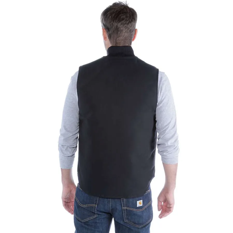 Relaxed Fit Firm Duck Insulated Rib Collar Vest