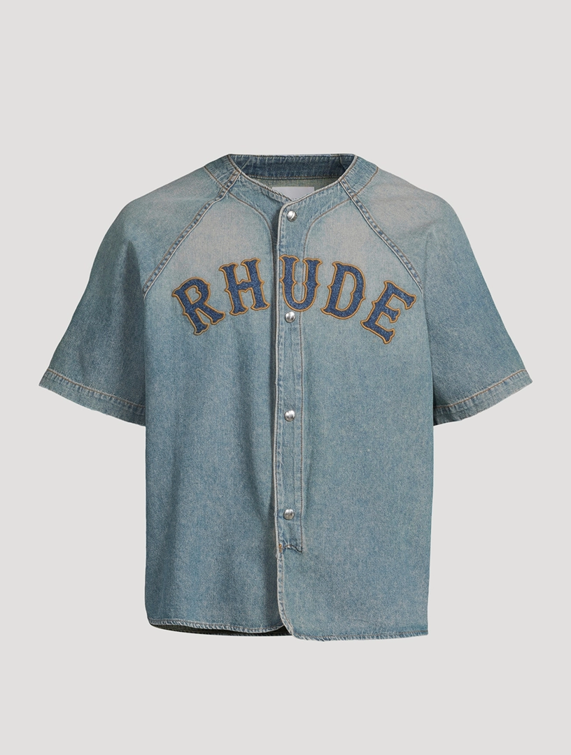 RHUDE Baseball Denim Shirt