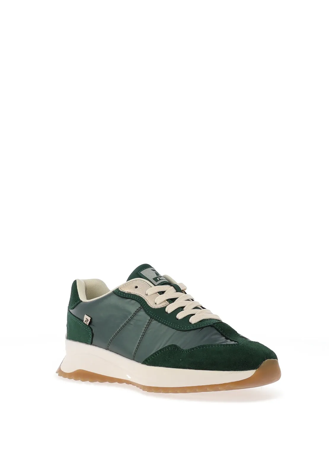 Rieker Evolution Metallic Contrast Panel Trainers, Green