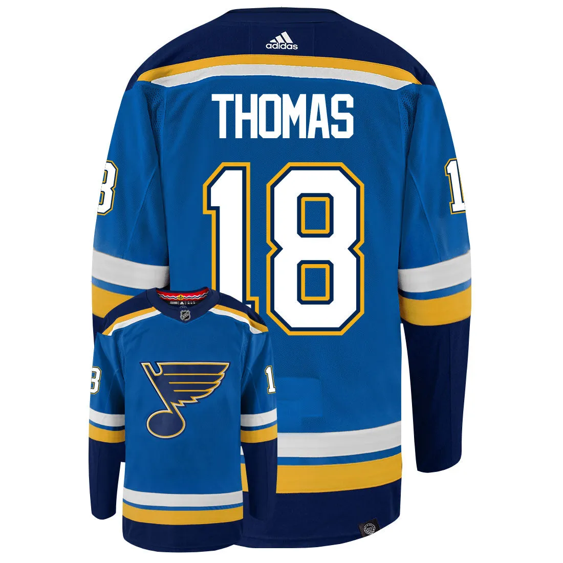 Robert Thomas St Louis Blues Adidas Primegreen Authentic NHL Hockey Jersey     