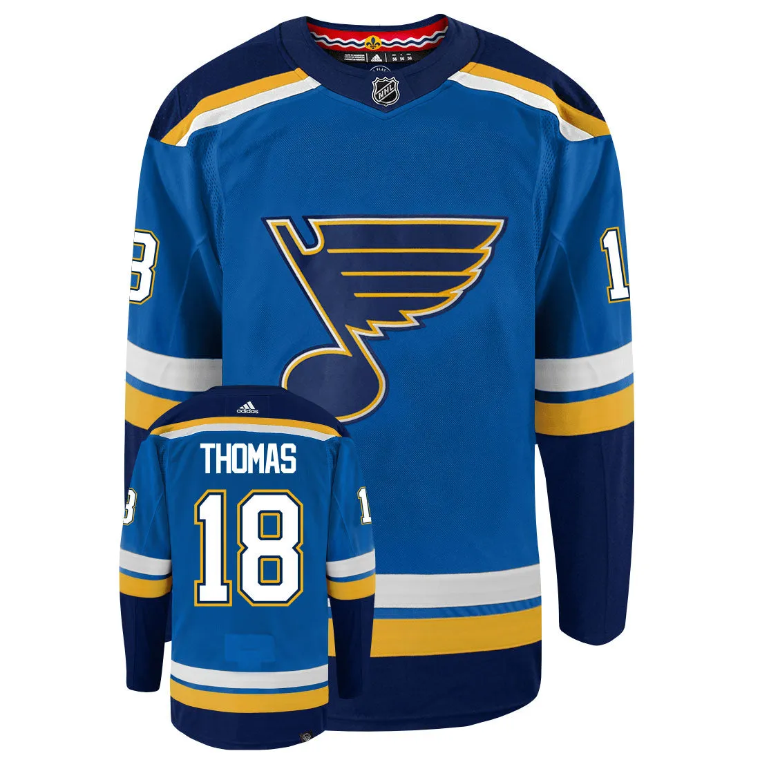 Robert Thomas St Louis Blues Adidas Primegreen Authentic NHL Hockey Jersey     