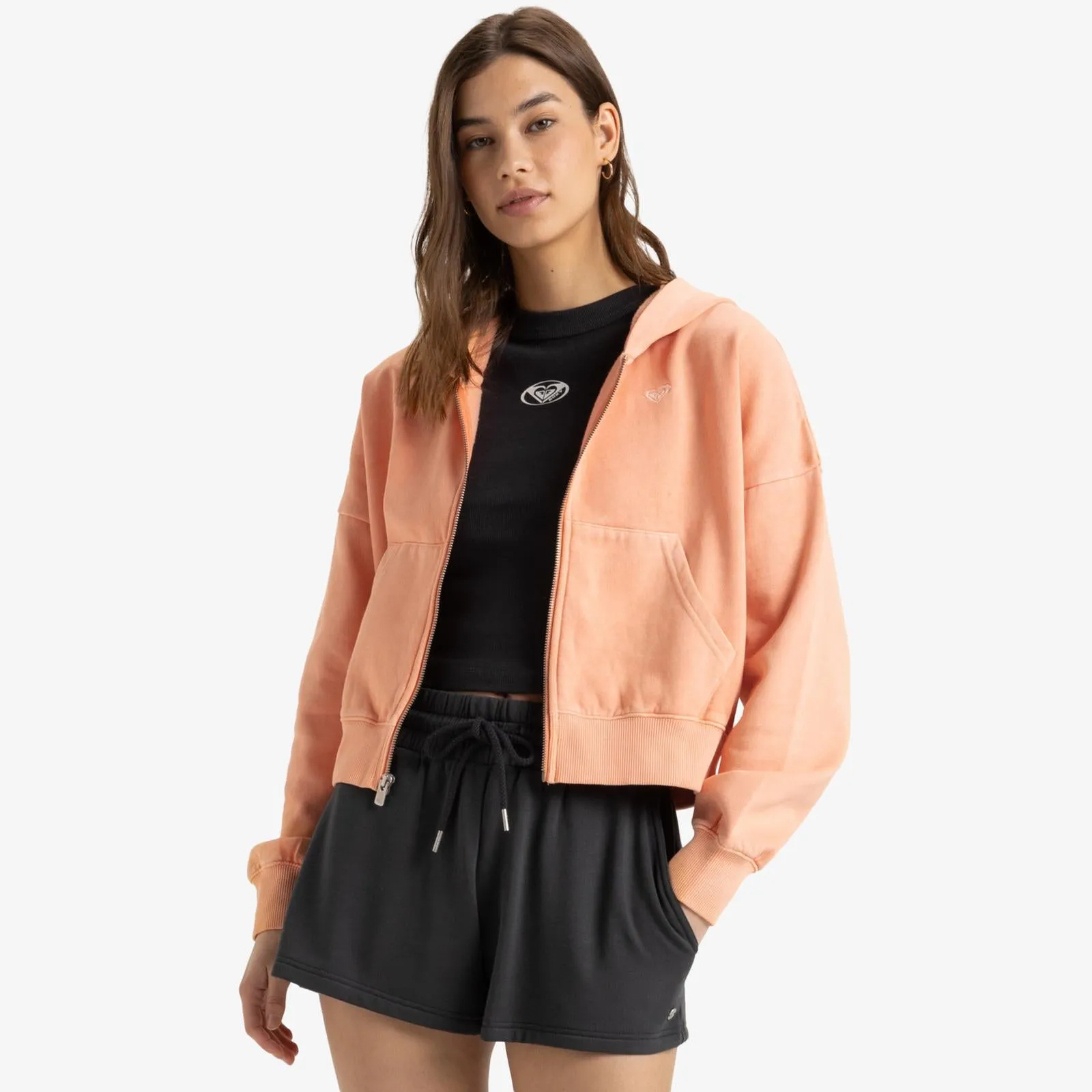 Roxy Womens Sahara Vibes Zip Up Hoodie