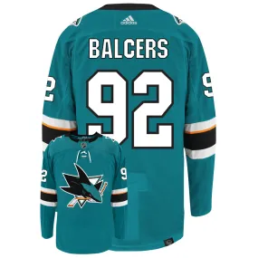 Rudolfs Balcers San Jose Sharks Adidas Primegreen Authentic NHL Hockey Jersey     