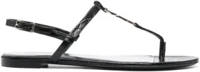 Saint Laurent Cassandra open-toe sandals Black