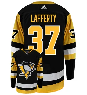 Sam Lafferty Pittsburgh Penguins Adidas Authentic Home NHL Hockey Jersey     