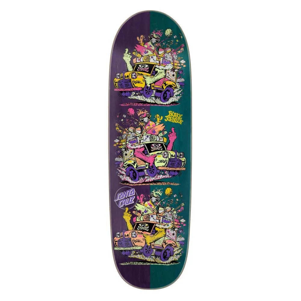 Santa Cruz Skateboard Deck Johnson Beastwagon Crew Shaped Multi 8.80